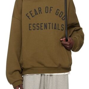 Fear of God Essentials Olive Sweatshirt